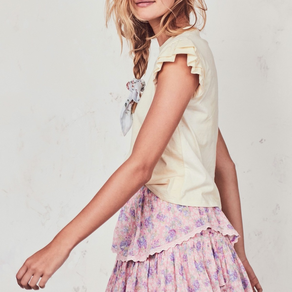 LoveShackFancy Ruffle Mini Skirt